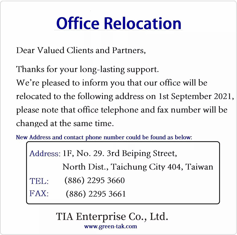 Green-Tak Office Relocation-2021
